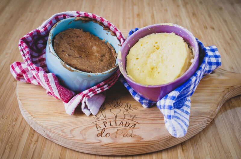 pão de microondas em 2 minutos