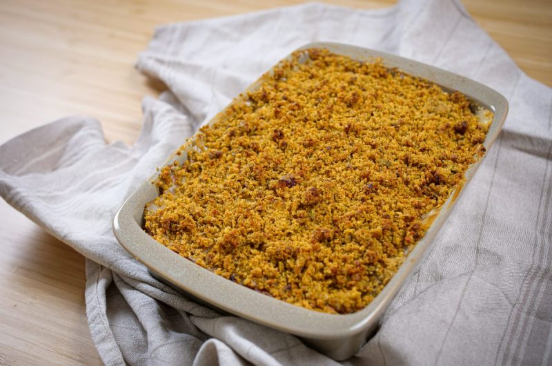 gratinado de bacalhau e legumes