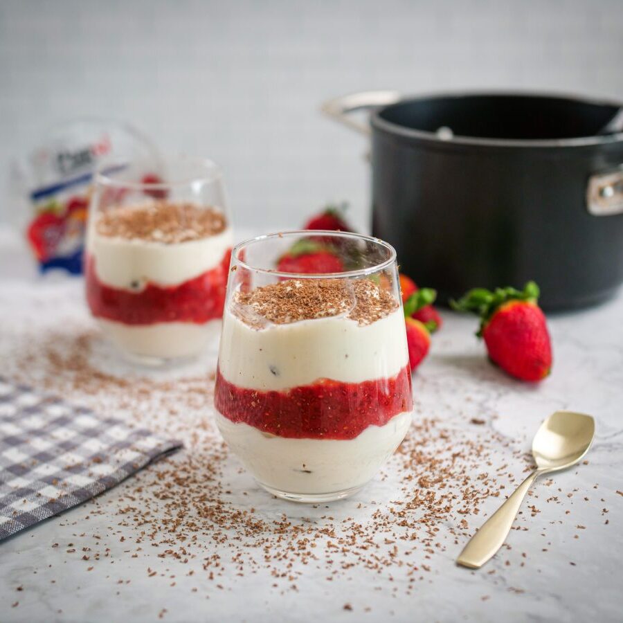 mousse de morango
