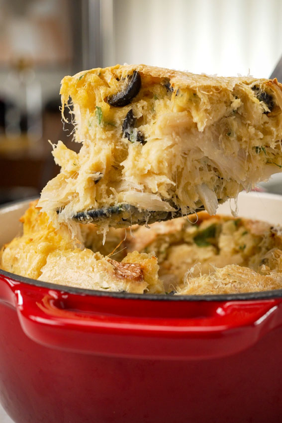 torta de bacalhau